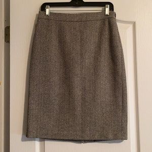 JCrew Wool Black & White Skirt